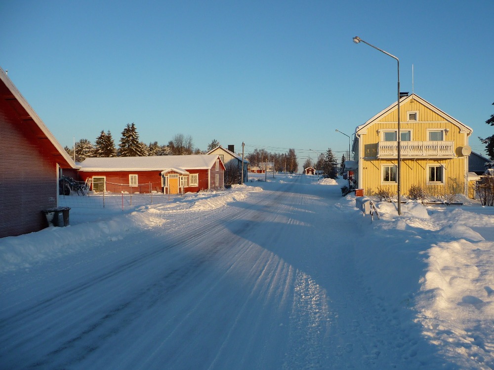 Byavägen på vinter